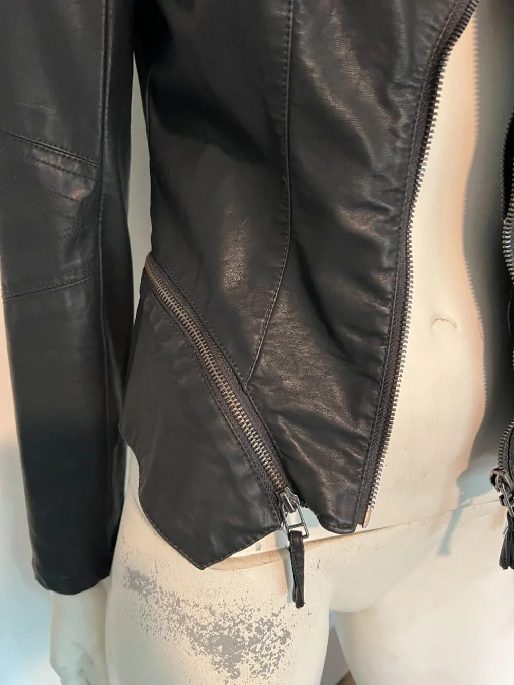 NWOT Blank NYC Faux Leather Zippered Jacket